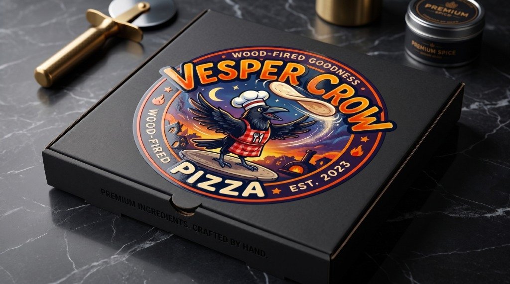 Vesper Crow Pizza Box